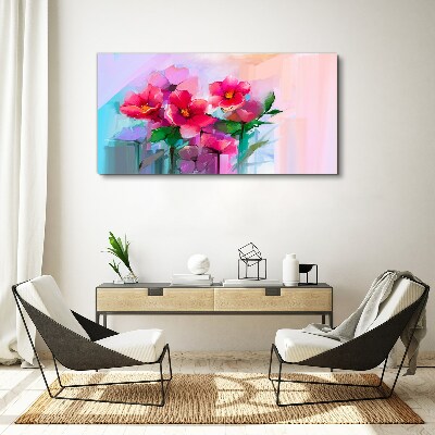 Vászonkép Virágtánc pasztell színekben