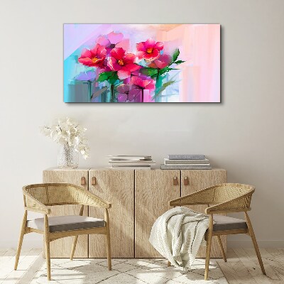 Vászonkép Virágtánc pasztell színekben