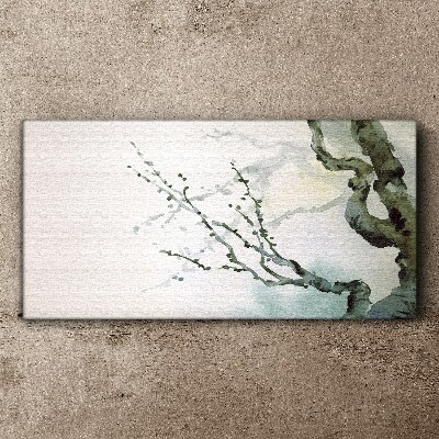 Vászonkép Finom ágak akvarellben