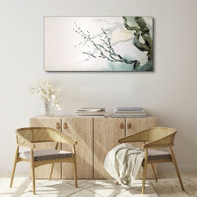 Vászonkép Finom ágak akvarellben