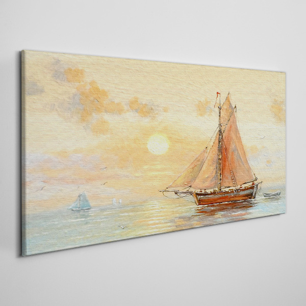 Vászonkép Csendes reggel a tengeren