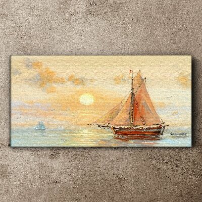 Vászonkép Csendes reggel a tengeren