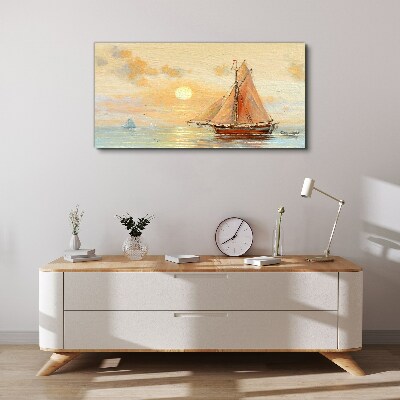 Vászonkép Csendes reggel a tengeren