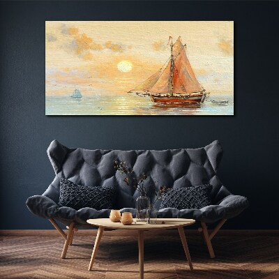 Vászonkép Csendes reggel a tengeren