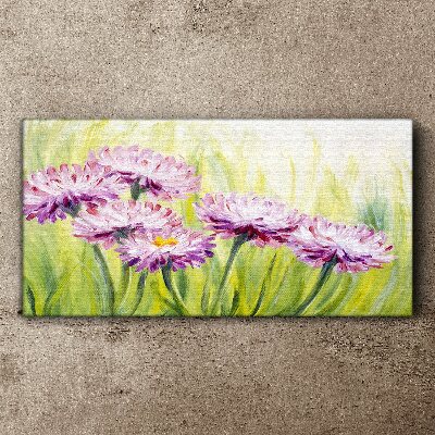 Vászonkép Virágok a tavaszi réten