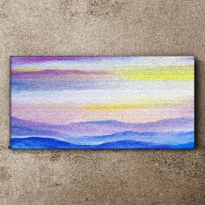 Vászonkép Reggeli táj pasztell árnyalatokban