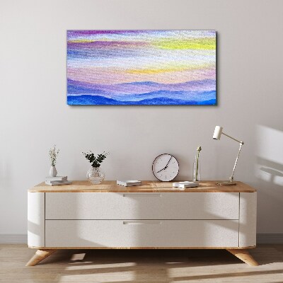 Vászonkép Reggeli táj pasztell árnyalatokban