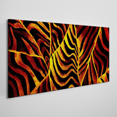 Vászonkép Arany levelek égnek