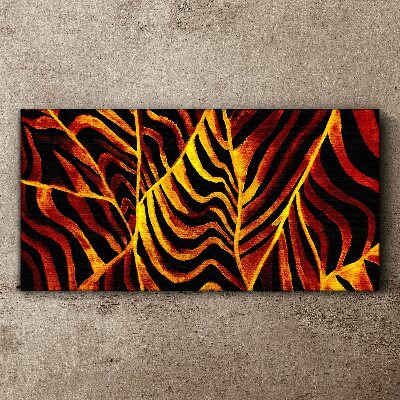 Vászonkép Arany levelek égnek