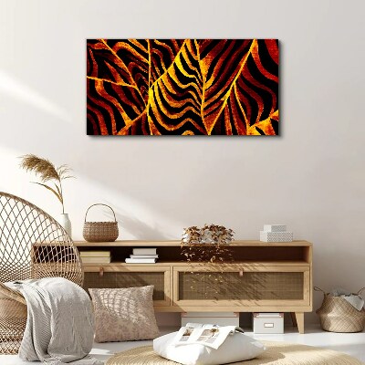 Vászonkép Arany levelek égnek