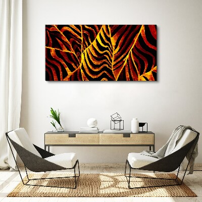 Vászonkép Arany levelek égnek