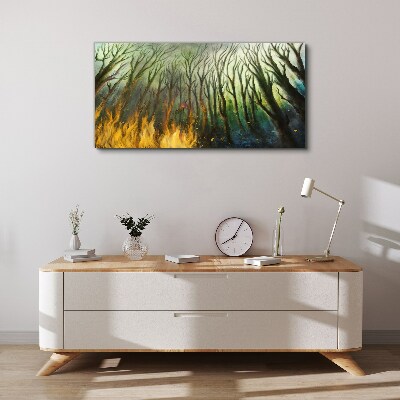 Vászonkép Erdő lángokban