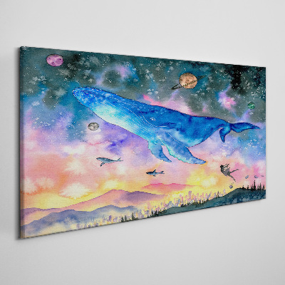Vászonkép A bálna űrutazása