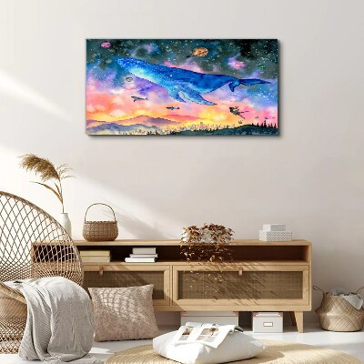 Vászonkép A bálna űrutazása