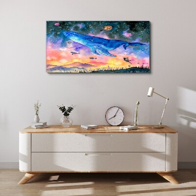 Vászonkép A bálna űrutazása