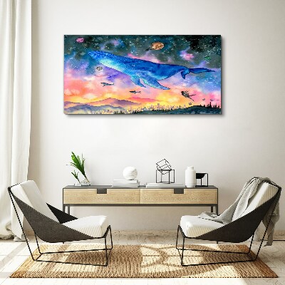 Vászonkép A bálna űrutazása