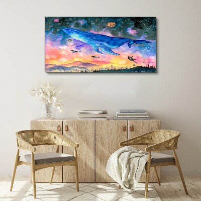 Vászonkép A bálna űrutazása