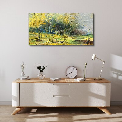 Vászonkép Arany ősz a parkban