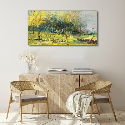 Vászonkép Arany ősz a parkban