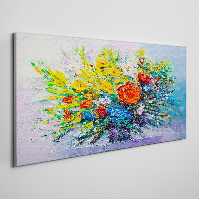 Vászonkép Virágkompozíció intenzív színekben
