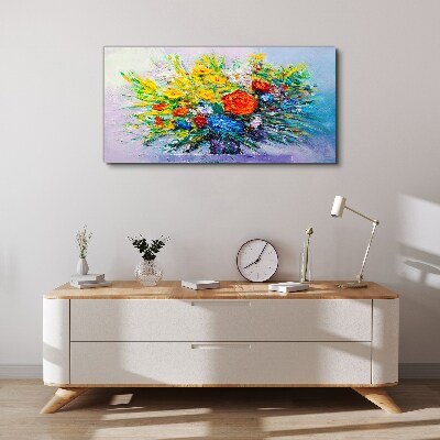 Vászonkép Virágkompozíció intenzív színekben