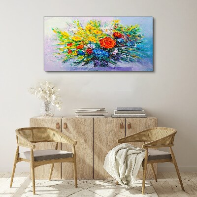 Vászonkép Virágkompozíció intenzív színekben