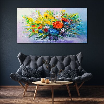 Vászonkép Virágkompozíció intenzív színekben