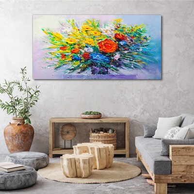 Vászonkép Virágkompozíció intenzív színekben