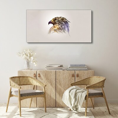 Vászonkép Egy sas portréja finom árnyalatokban