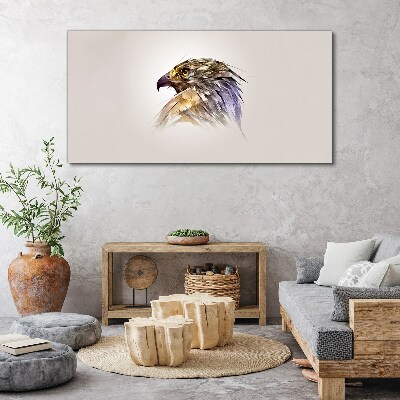 Vászonkép Egy sas portréja finom árnyalatokban