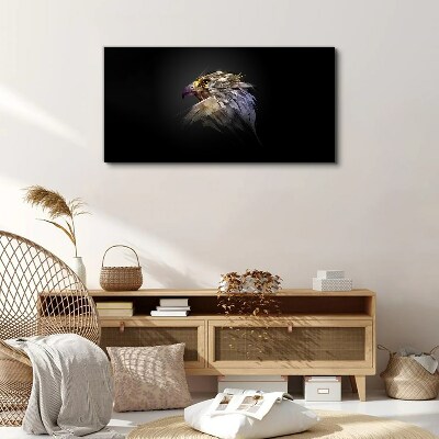 Vászonkép Portré egy sas absztrakt formában