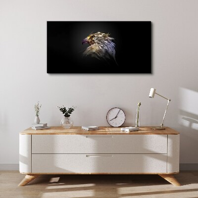 Vászonkép Portré egy sas absztrakt formában