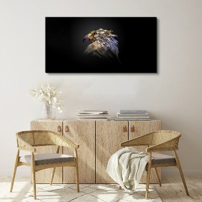 Vászonkép Portré egy sas absztrakt formában