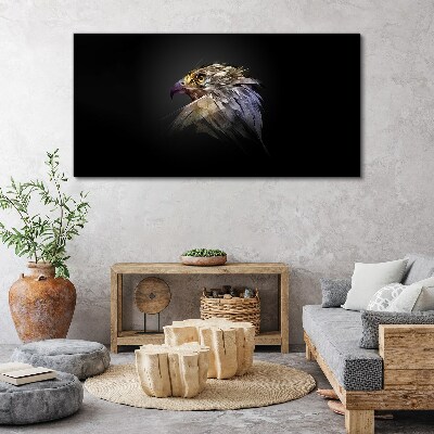Vászonkép Portré egy sas absztrakt formában