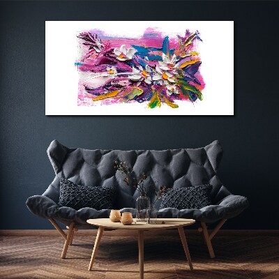 Vászonkép Színes virágok absztrakt kompozícióban