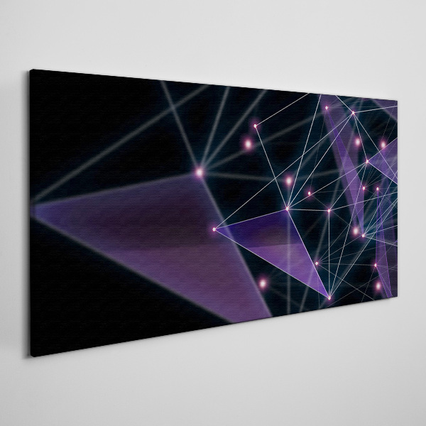 Vászonkép Geometriai fénycsatlakozások
