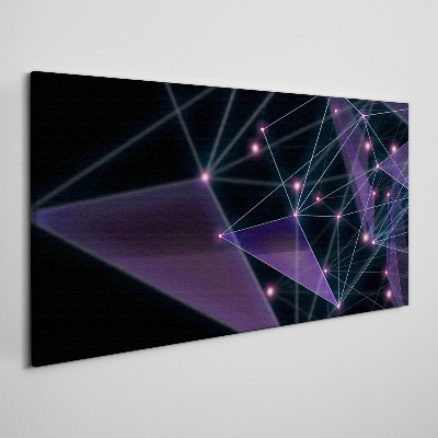 Vászonkép Geometriai fénycsatlakozások