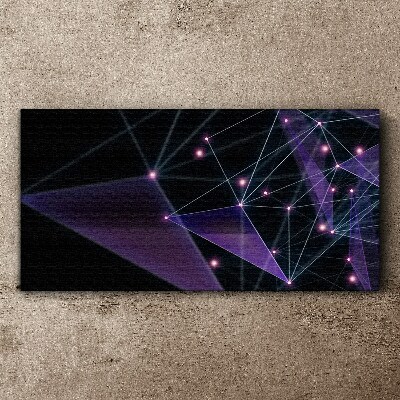 Vászonkép Geometriai fénycsatlakozások