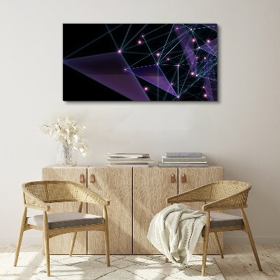 Vászonkép Geometriai fénycsatlakozások