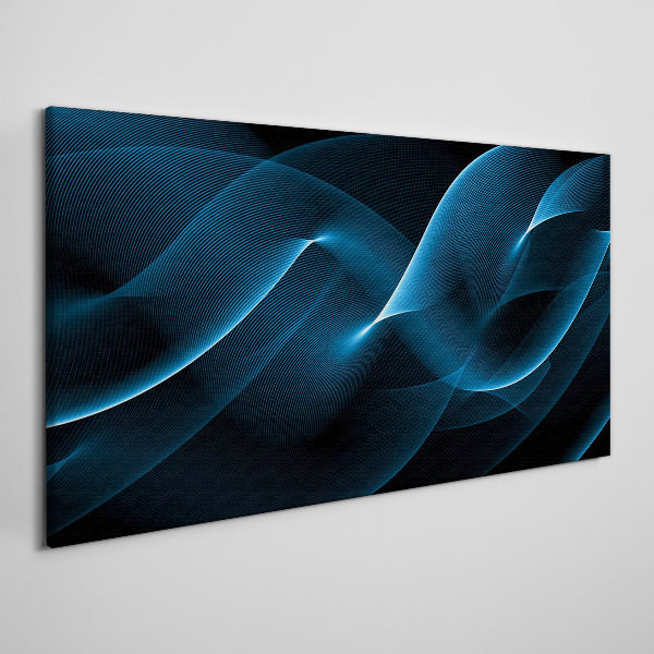 Vászonkép Kék energiahullámok
