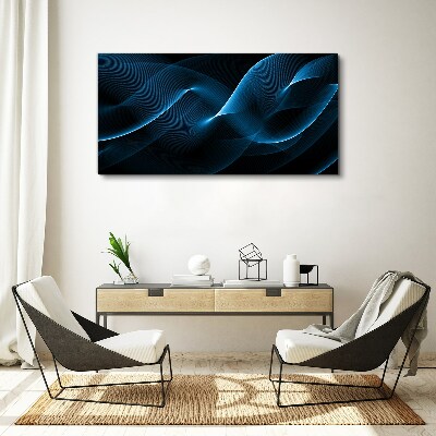 Vászonkép Kék energiahullámok