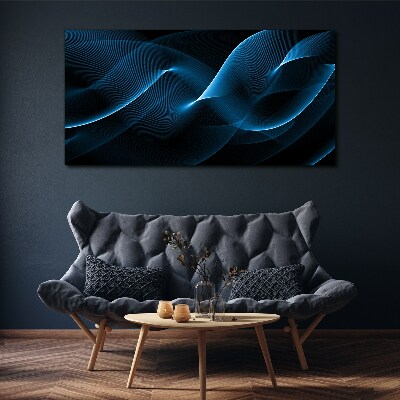 Vászonkép Kék energiahullámok