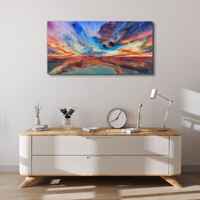 Vászonkép Naplemente az ég színeiben