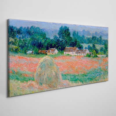Vászonkép Szénakazal a Giverny Claude Monet-nál