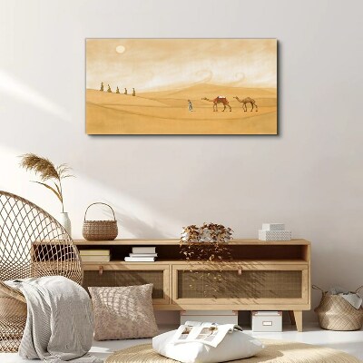 Vászonkép Utazás a sivatagon keresztül