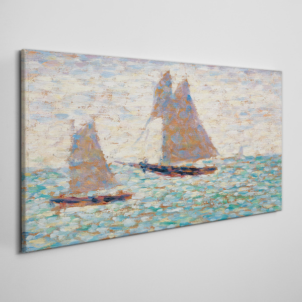 Vászonkép Nyugodt tengeren vitorlázik