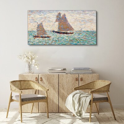 Vászonkép Nyugodt tengeren vitorlázik