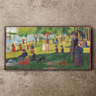 Vászonkép Egy nyári nap a tónál