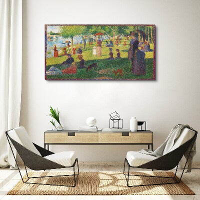 Vászonkép Egy nyári nap a tónál