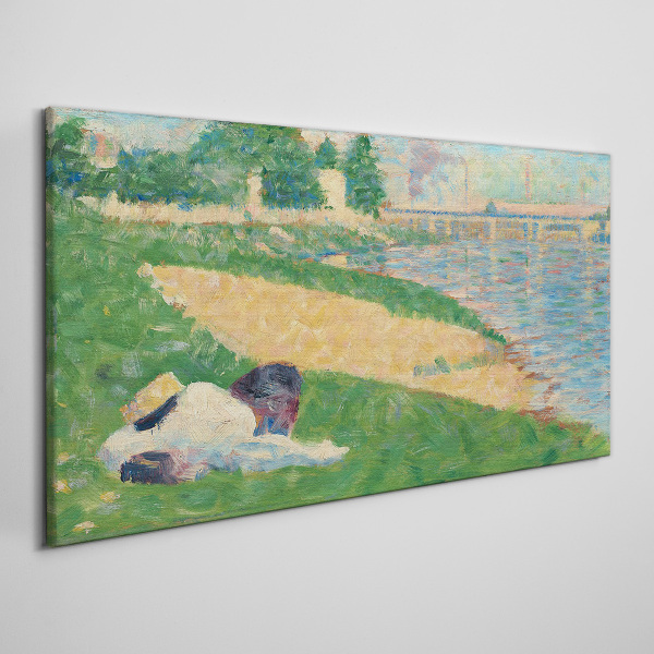 Vászonkép Nyári lustaság a víz mellett